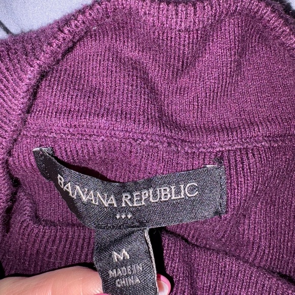 Banana Republic Purple Knit Sweater Dress size M - Picture 4 of 4